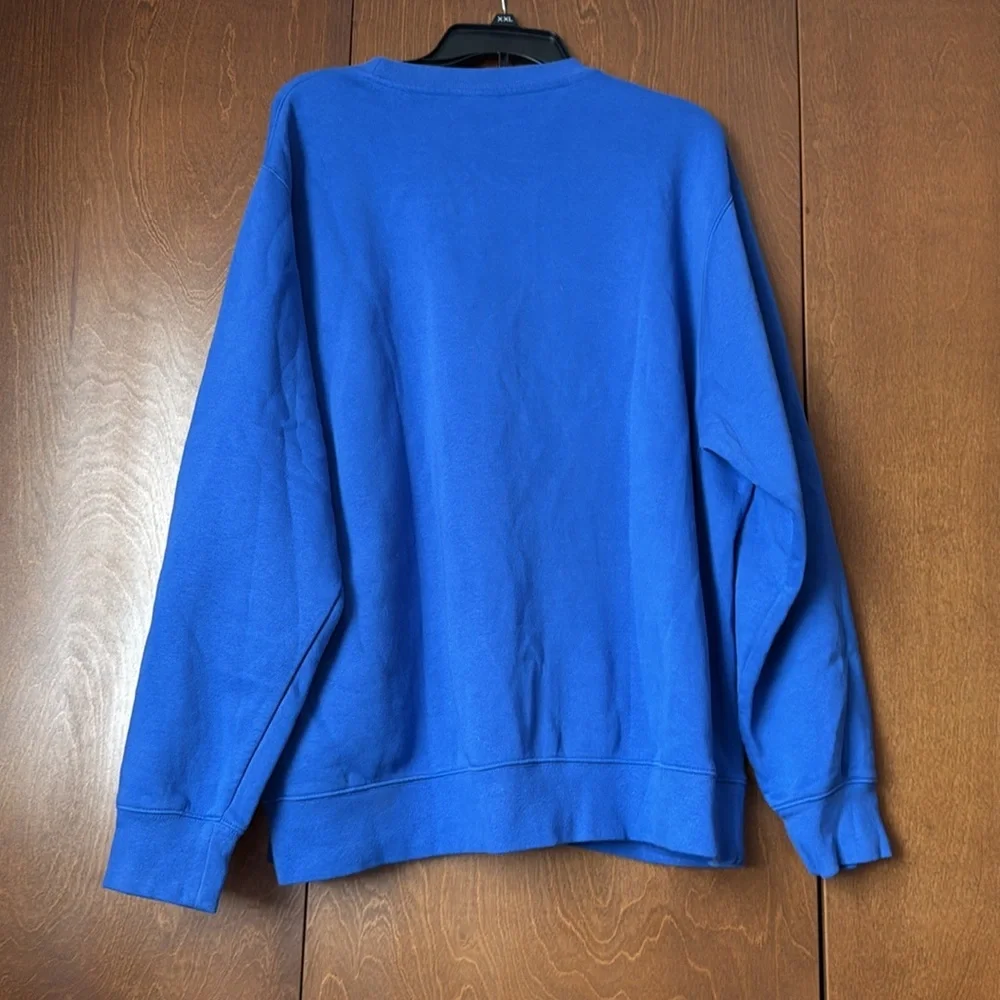 Nike Crewneck Sweatshirt. Royal Blue Crowned Lion Logo. XL EUC